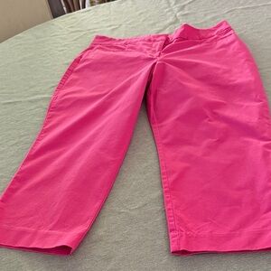 Vibrant Pink Cropped Pants